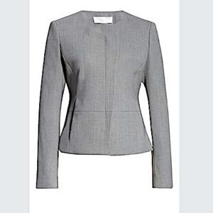 HUGO BOSS  Jaina Stretch Virgin Wool Suit Jacket - Grey